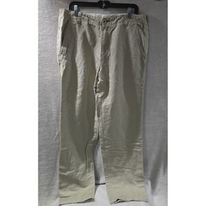 Tommy Bahama Men's Khaki Chino Pants Size 34 Cotton Lycra Relaxed Fit